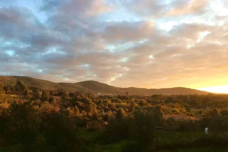 Sunset from the farm